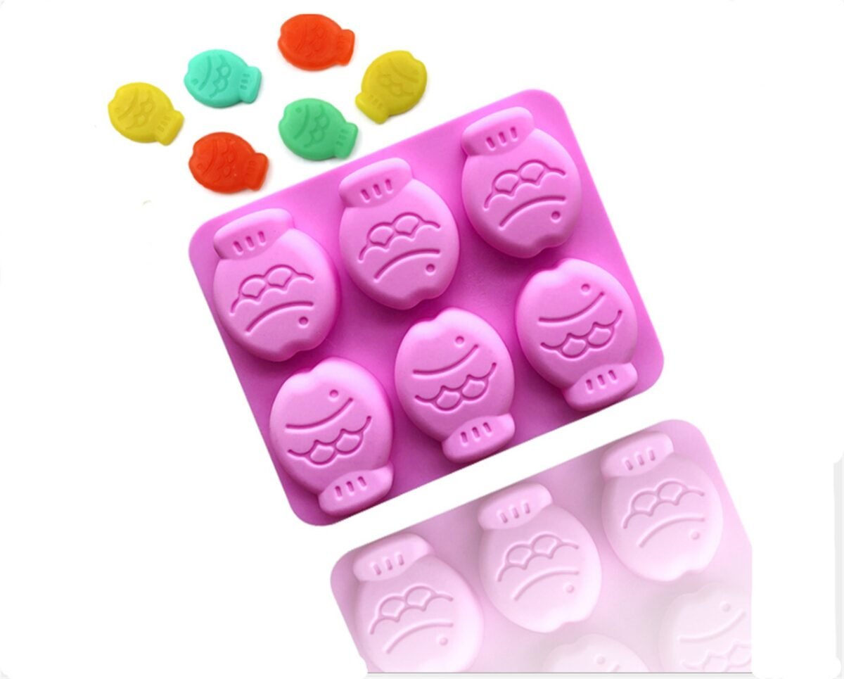 Fish Silicone Mold Diy Candy, Chocolate, Cookies, Ice Cube Soap Making Tool