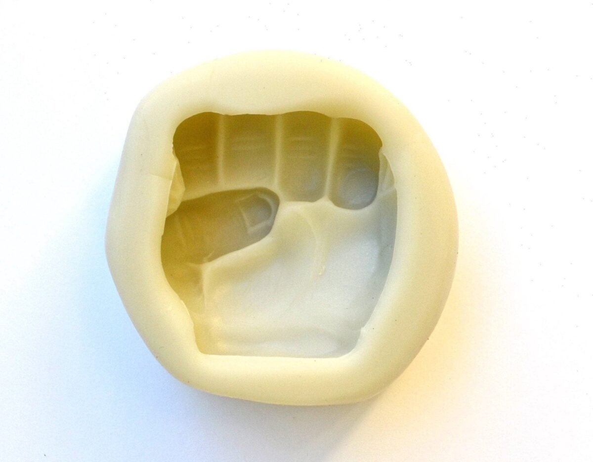 Fist Mold, Silicone Fondant Mold, Cupcake Decoration Chocolate Gum Paste Resin Cakes For Boys, Jewelry Shapem