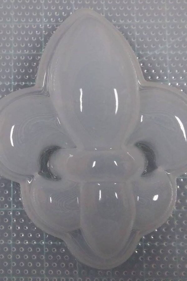 Fleur De Lis Plastic Or Silicone Mold, Resin Clay Mold, Chocolate Design Candy Food Scroll Candle Mold
