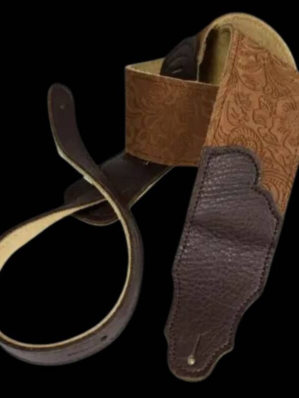 Franklin Embossed Suede Caramel/Chocolate