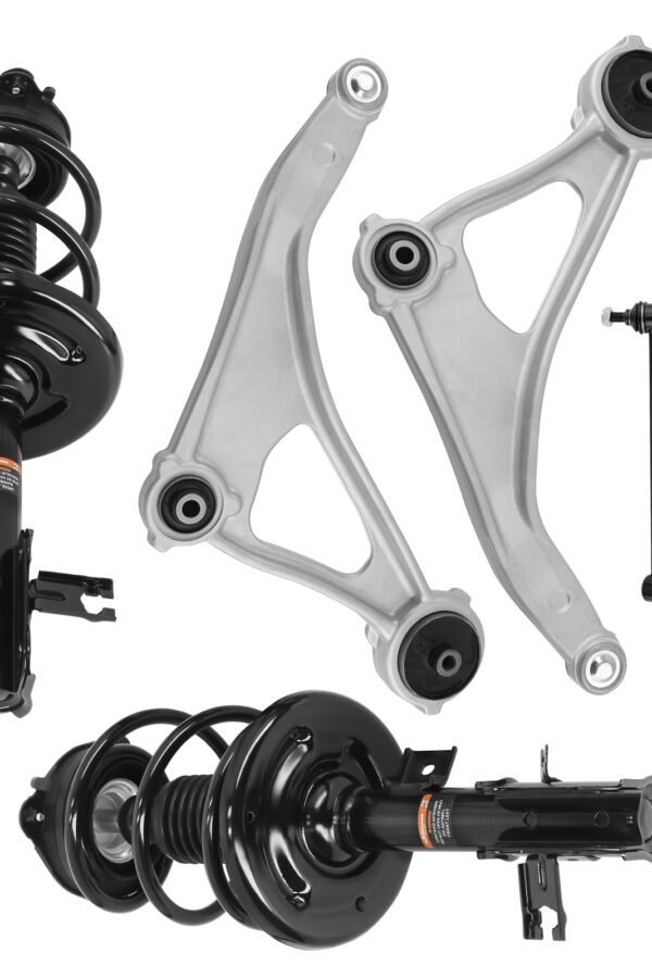 Front Struts Coil Springs + Lower Control Arms compatible for Nissan Altima 2013-2017 sedan