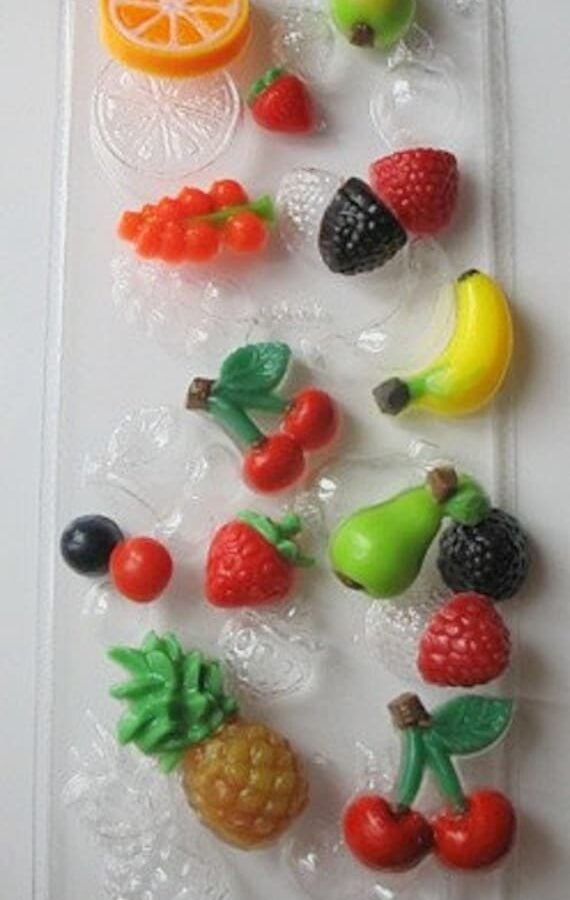 Fruits Plastic Mold-Fruits Mix Mold-Assorted Fruit-Mold-Soap Mold-Candy Mold-Chocolate Mold