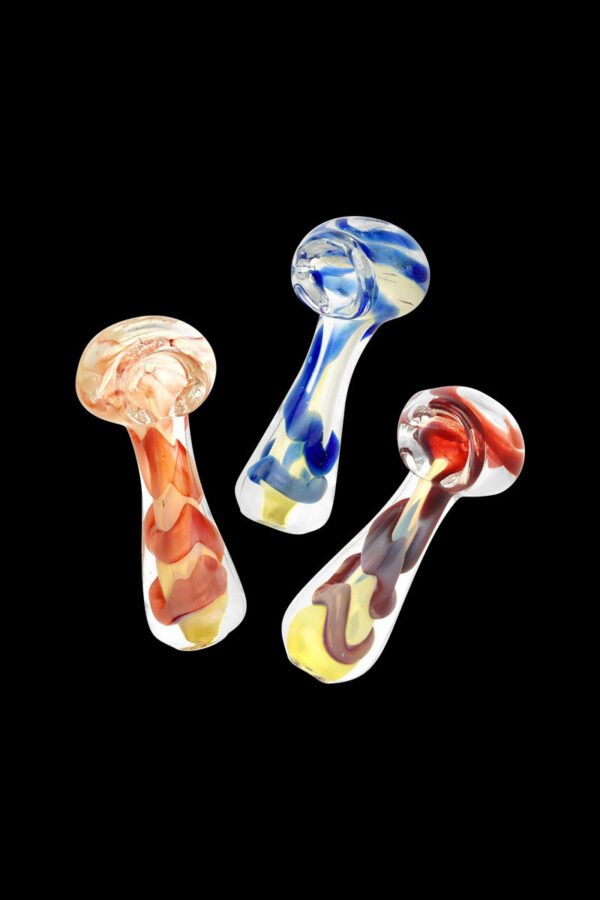 Fumed Jumbo Swirl Spoon Pipe