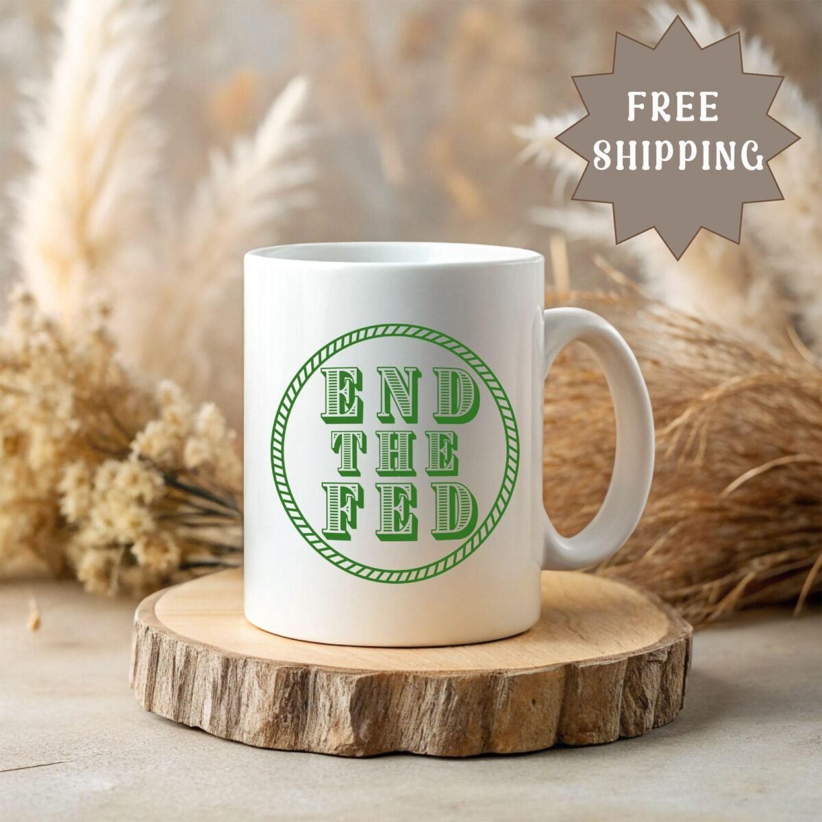 Funny Financial Advisor Gift Libertarian Mug For End The Fed Coffee Cup Bitcoin Currency Enthusiast Federal Reserve