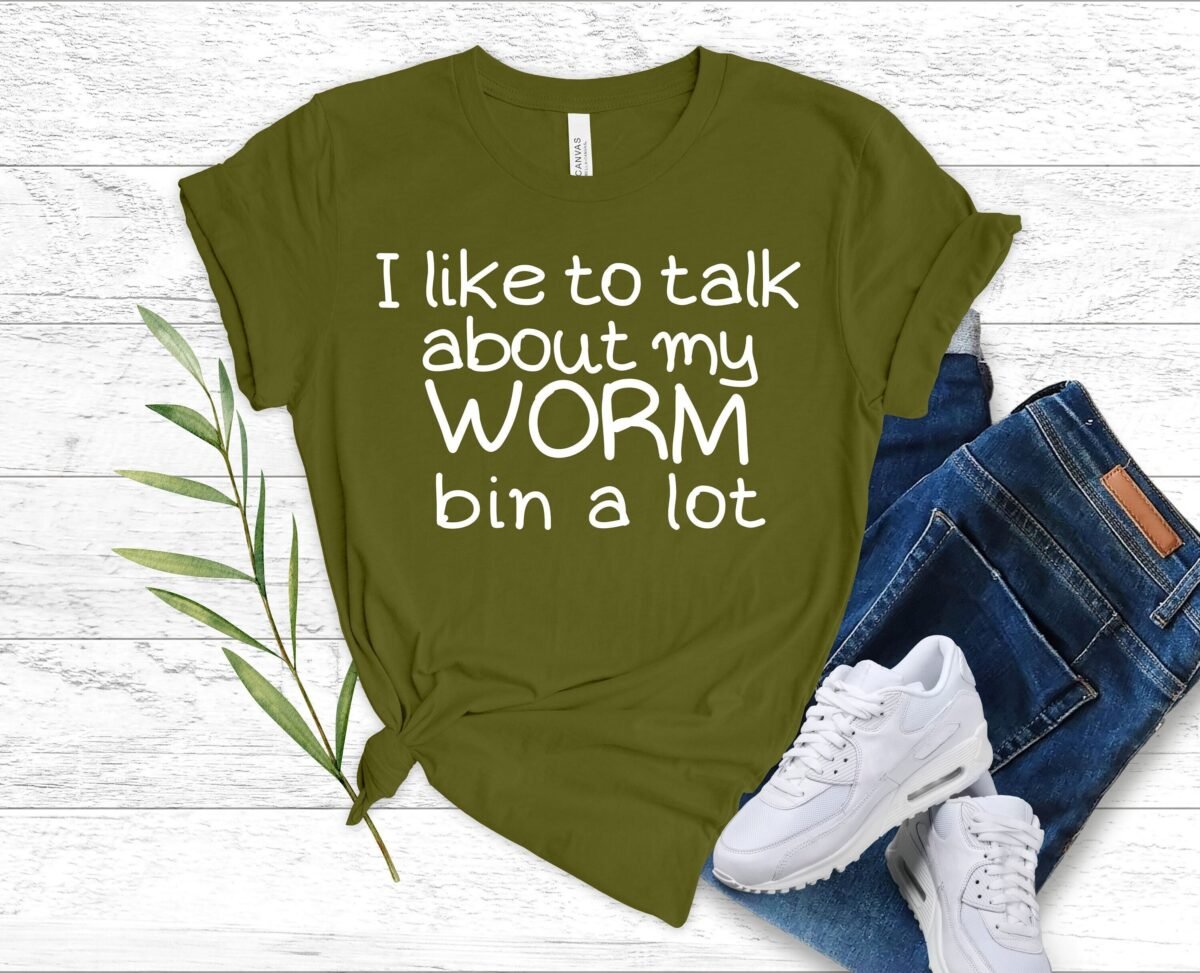 Funny Worm Shirt, Vermiposting Composting Worms Present Idea, Insect Lover Gift Ideas, Gardener Super Soft Unisex Tee Shirt