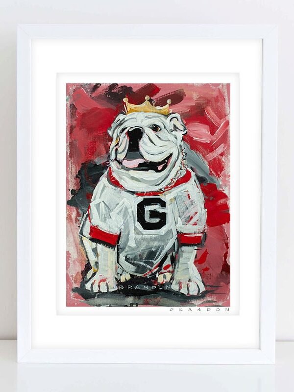 Georgia Bulldogs Back To Championship "Kings Of College Football" | Archival Quality Painting Print