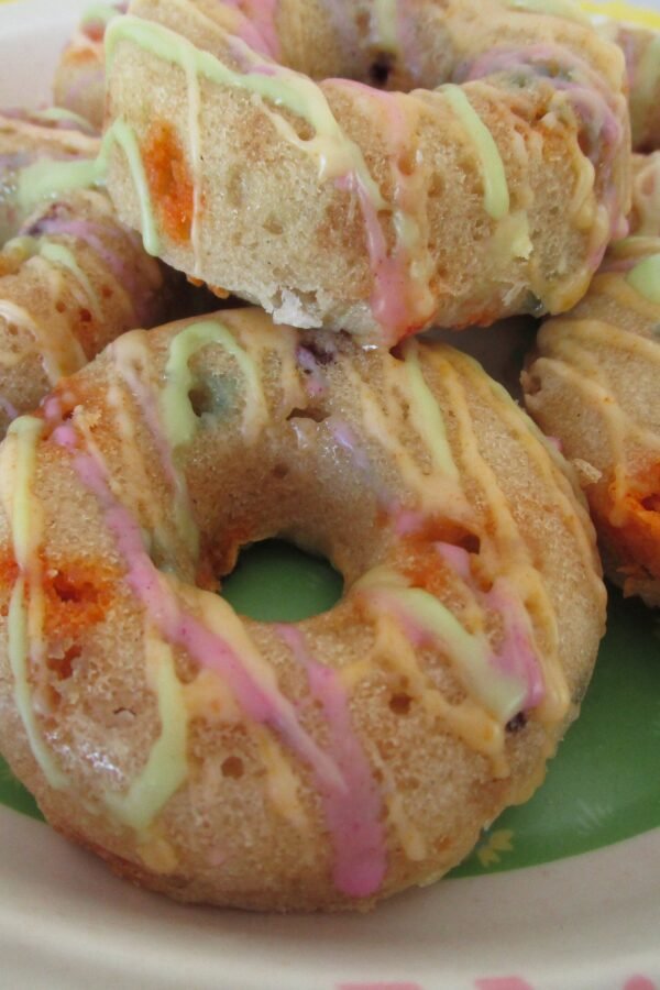 Gluten Free Donuts, Dairy Free, Egg Nut Vanilla, Chocolate, Vegan, Birthday Treat, Halloween Gift, Natural Colors, Unicorn Party