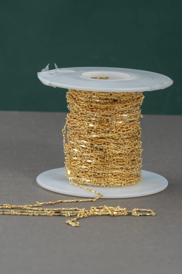 Gold Filled Flat Tubed Chain, 3 Plus 1 Oval Links, Wholesale, USA Made, Chain By Foot