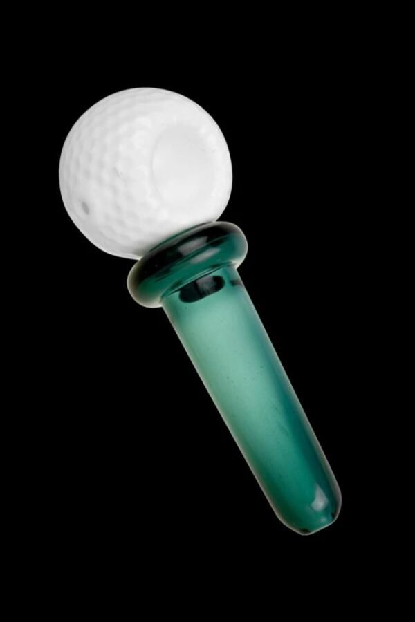 Golf Ball & Tee Glass Hand Pipe