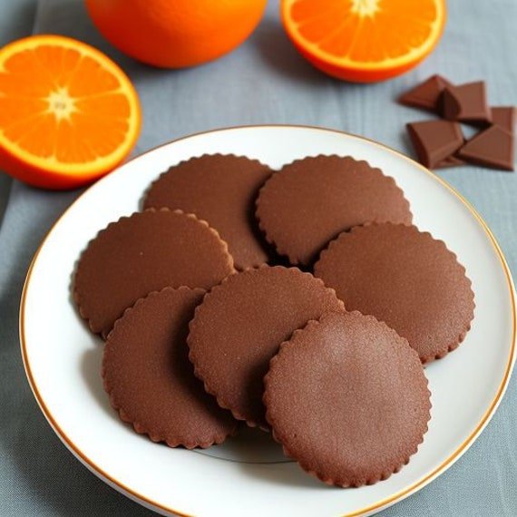Gourmet Chocolate Orange Butter Cookies | 12 Count