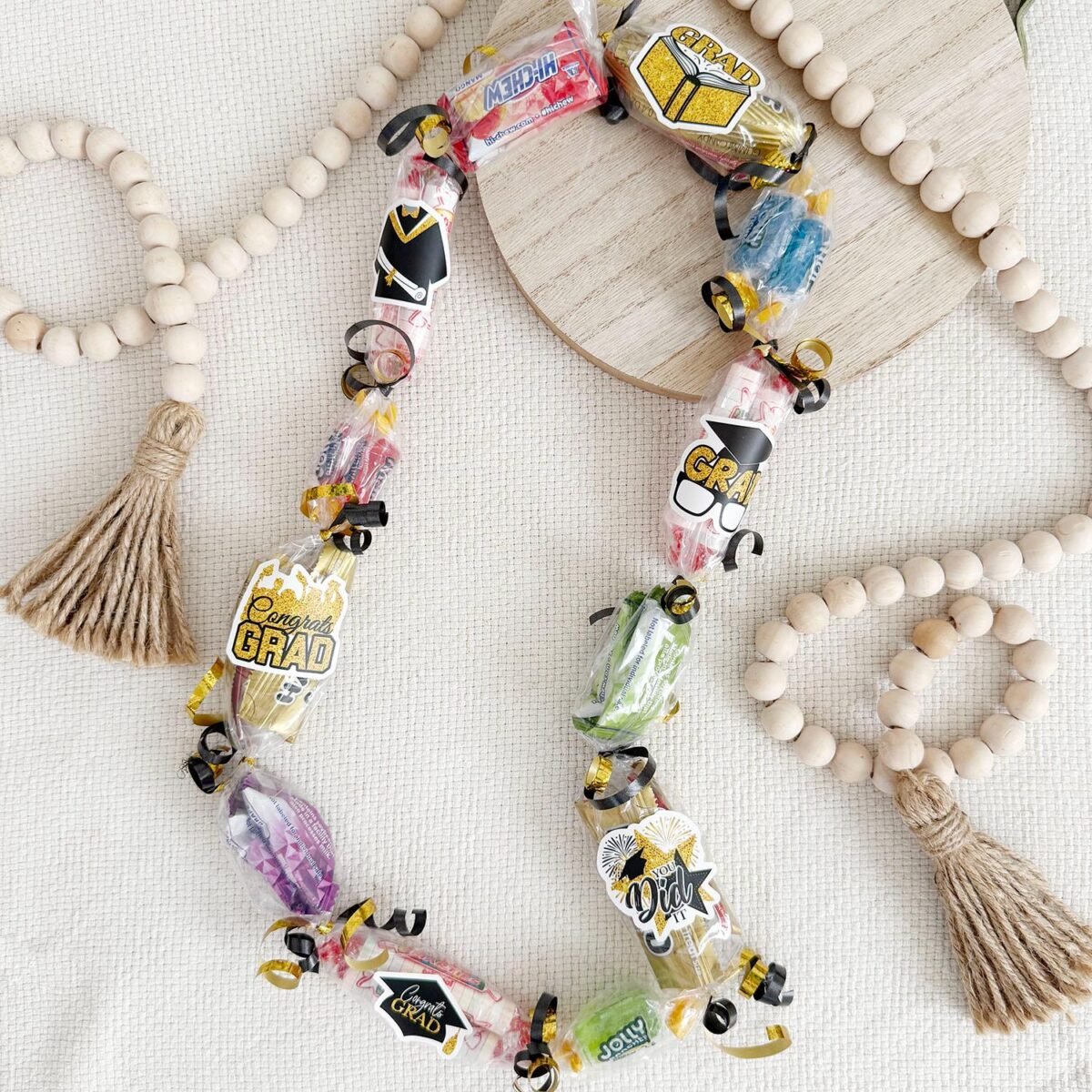 Graduation Candy Lei, Graduation Necklace, Grad Lei, Class Of 2025 Gift