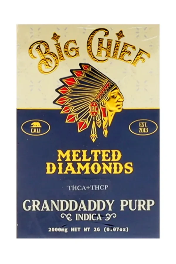 Granddaddy Purp Big Chief Melted Diamonds THCA+THCP Cart 2G