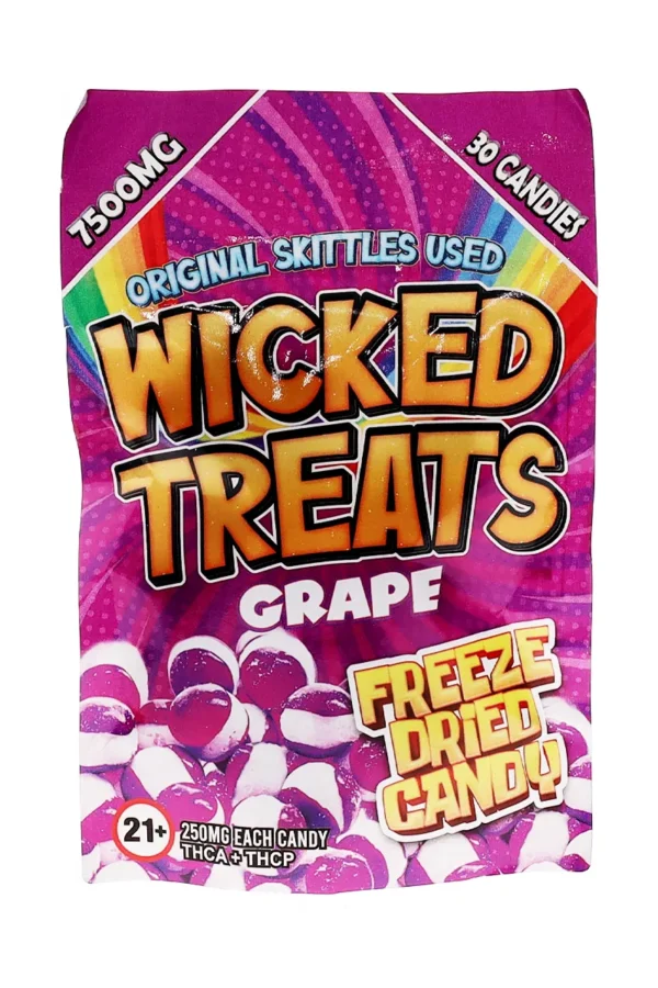 Grape Wicked Treats Freeze Dried THCA | THCP Candy 7500mg