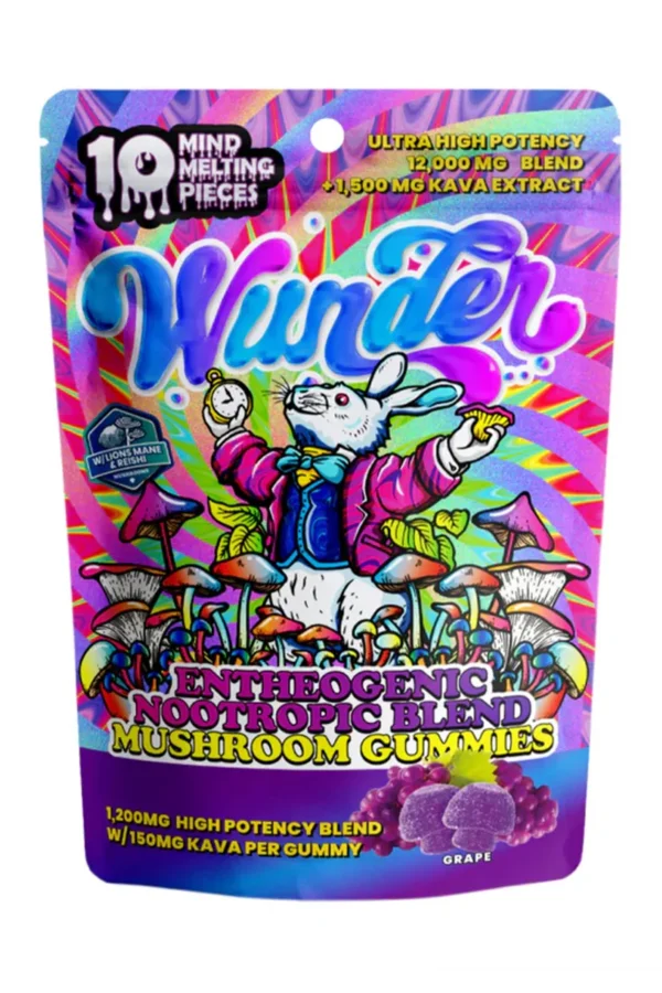 Grape Wunder High Potency Entheogenic Nootropic Blend Mushroom Gummies 12G