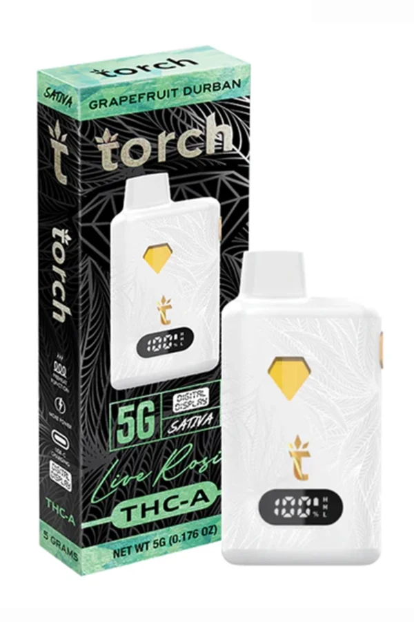 Grapefruit Durban Torch Live Rosin THC-A Disposable 5G