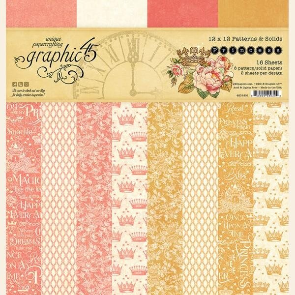 Graphic 45 12x12 Patterns & Solids Pad
