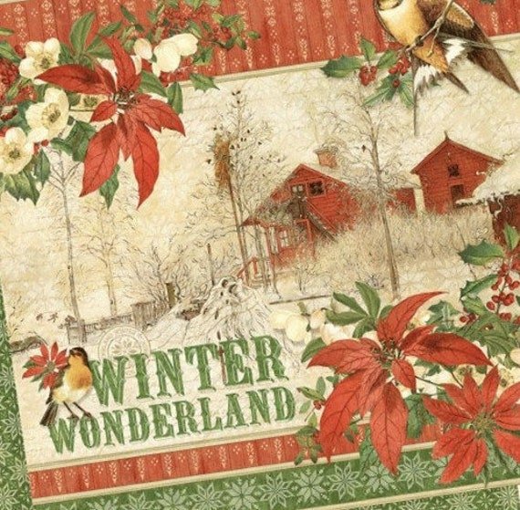 Graphic 45 Winter Wonderland 8 Double Sided Design 12 X Papers