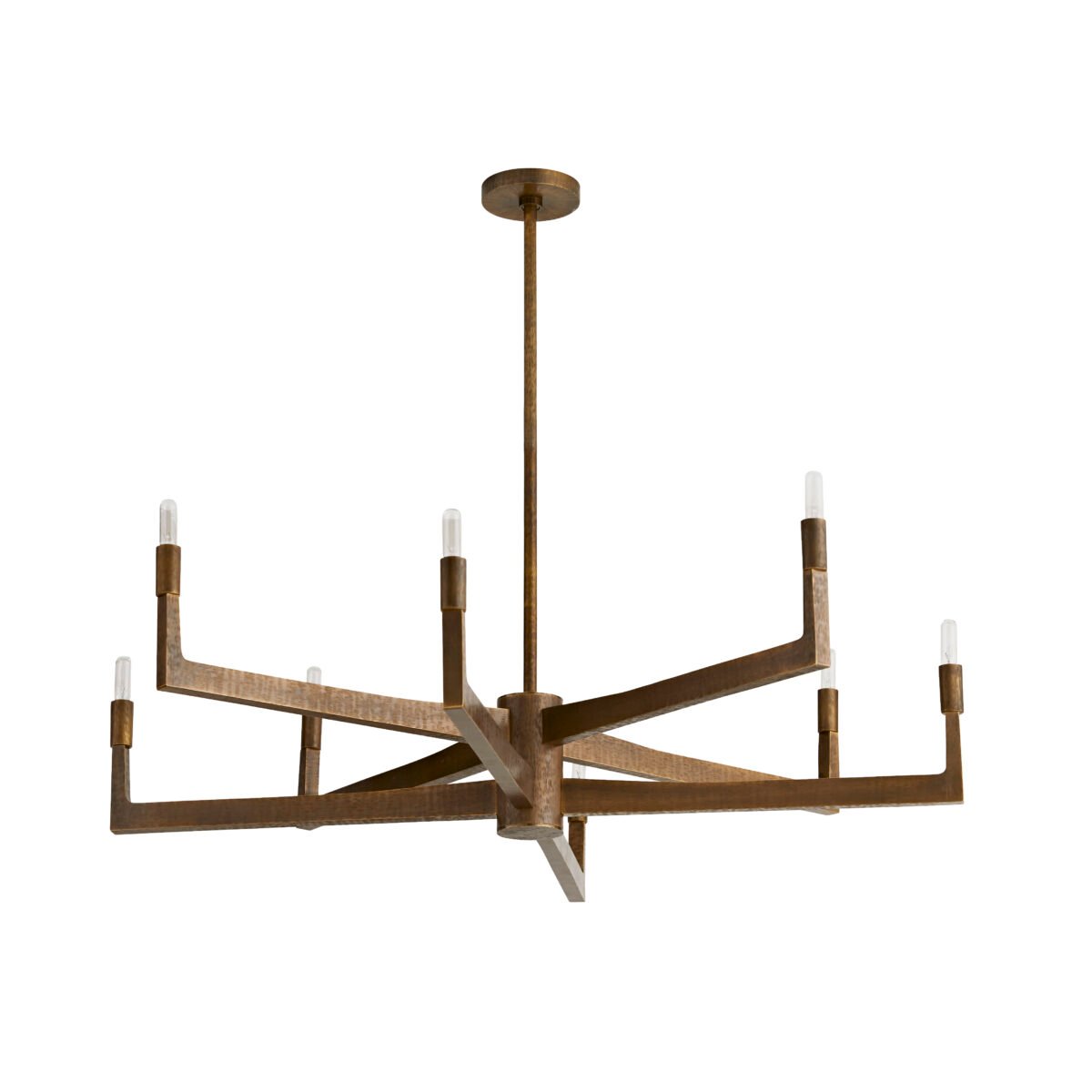 Griff Antique Gold Brass Steel Chandelier