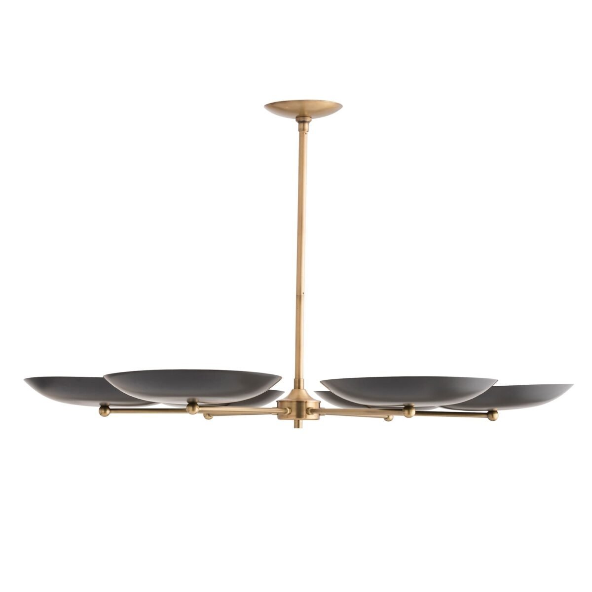 Griffith Antique Gold Brass Steel Chandelier