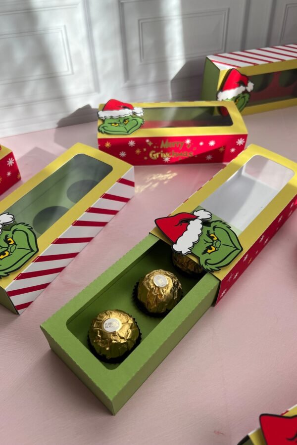 Grinch Chocolate Box, Gift, Christmas Gift Idea, Box Candy Holder, Merry Slide Ferrero
