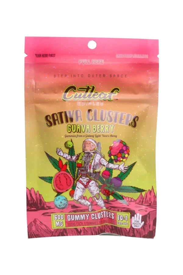 Guava Berry Sativa Cutleaf Gummy Clusters 600mg