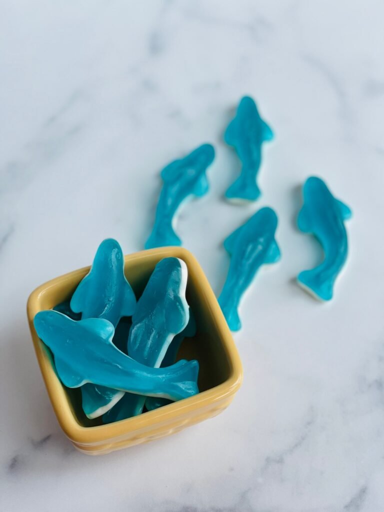 Gummies, Gummy Sharks, Candy, Candy Box, Cart, Jar, Bags, Bulk Shark, Buffet, Gift For Kids