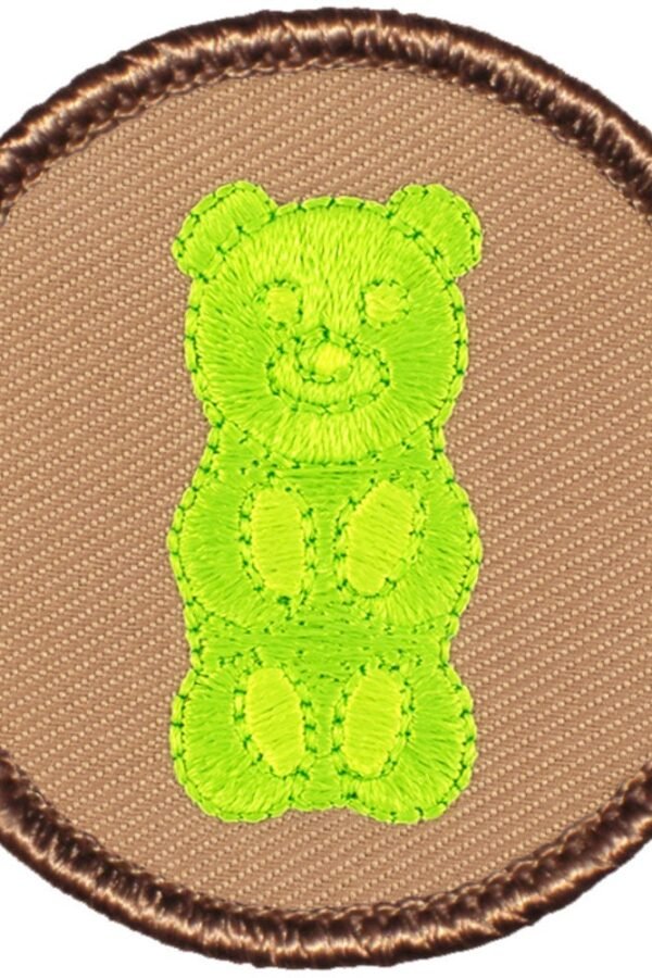 Gummy Bear Patch - 2 Inch Diameter Embroidered