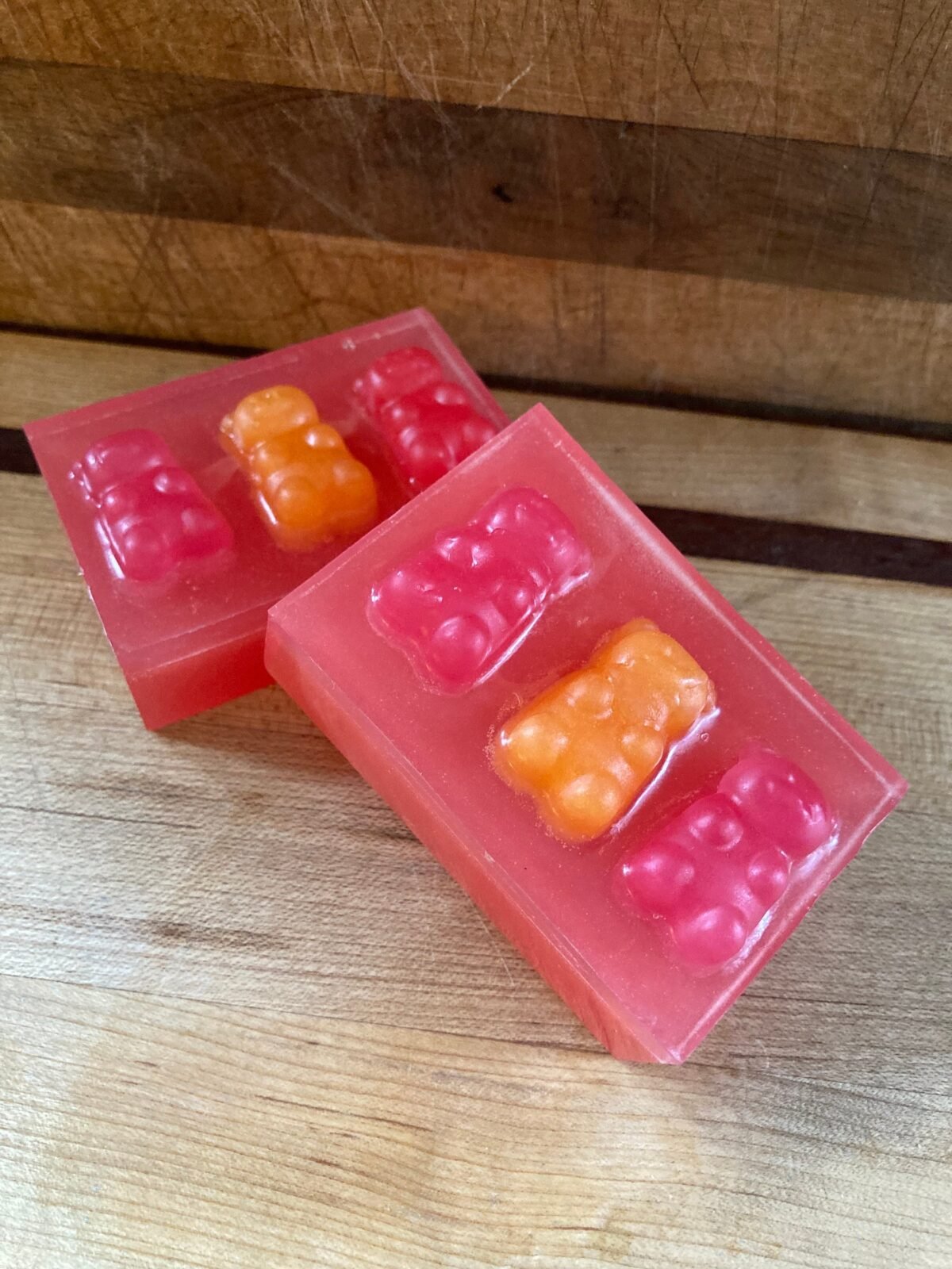 Gummy Bear Scent & Theme Soap Bars in The Color Of Your Choice Great For Gifts Stocking Stuffers