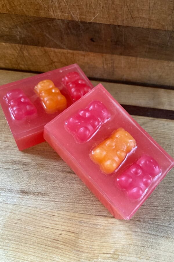 Gummy Bear Scent & Theme Soap Bars in The Color Of Your Choice Great For Gifts Stocking Stuffers