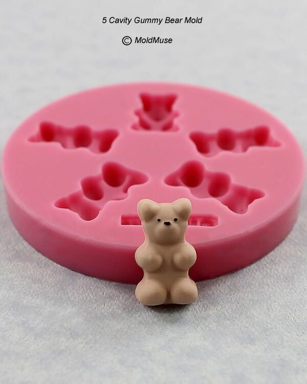 Gummy Bear Silicone Mold Resin, Fondant, Chocolate, Candy, Polymer Clay | 354
