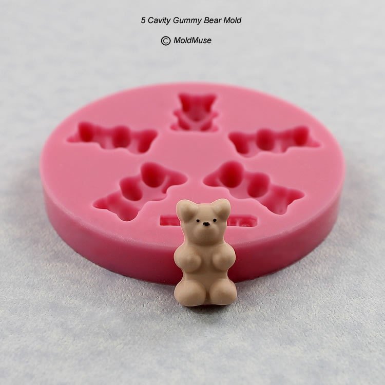 Gummy Bear Silicone Mold Resin, Fondant, Chocolate, Candy, Polymer Clay | 354