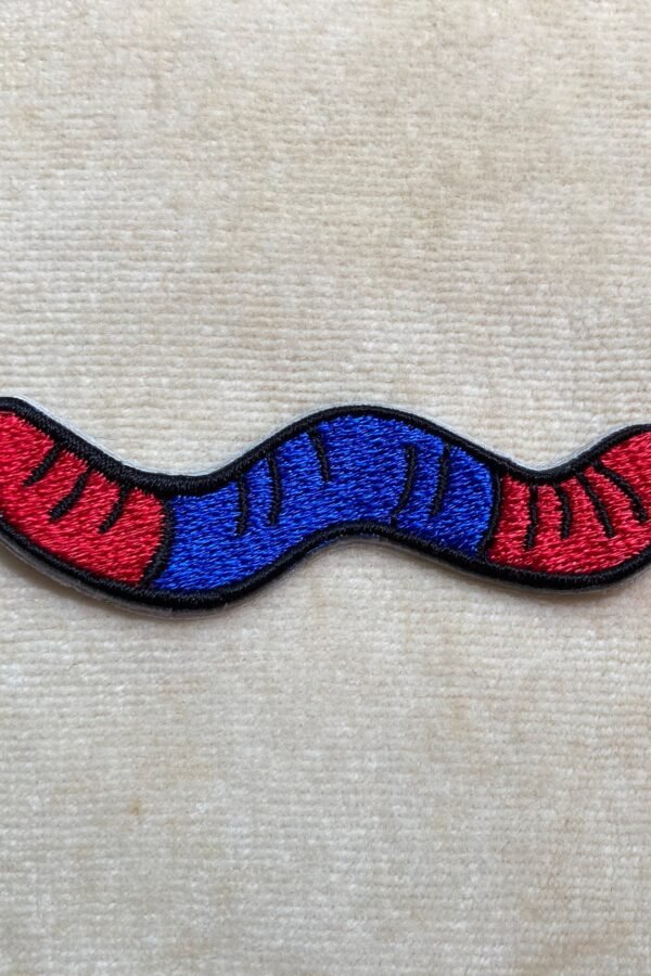Gummy Worm Iron On Patch