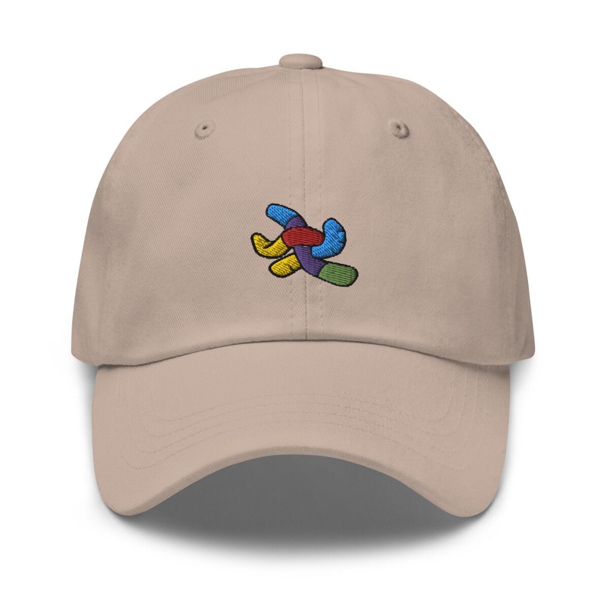 Gummy Worms Embroidered Dad Hat Chino Cotton Twill Cap