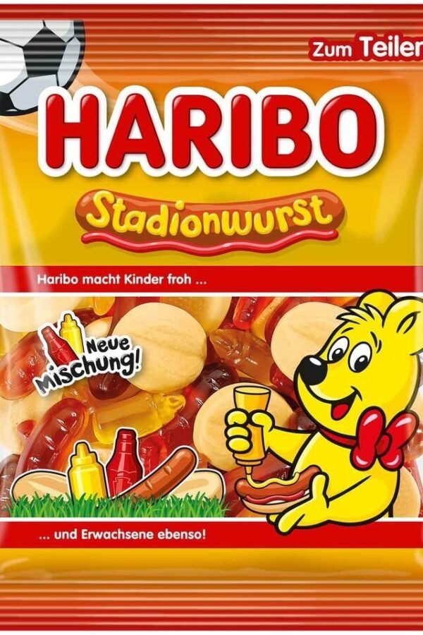 HARIBO Stadium Sausage hot dog gummies -175g -LIMITED - FREE SHIPPING