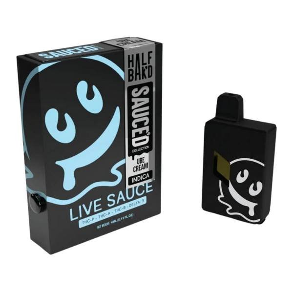 Half Bak'd Live Resin SAUCE'D Disposable 4 Grams