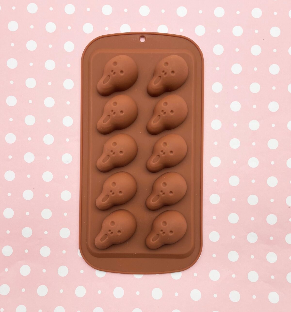 Halloween Big 10 Cavity Screaming Skull, The Scream Silicone Mold, Ice Cube, Chocolate Candy, Clay, Jello Resin Etc Mould