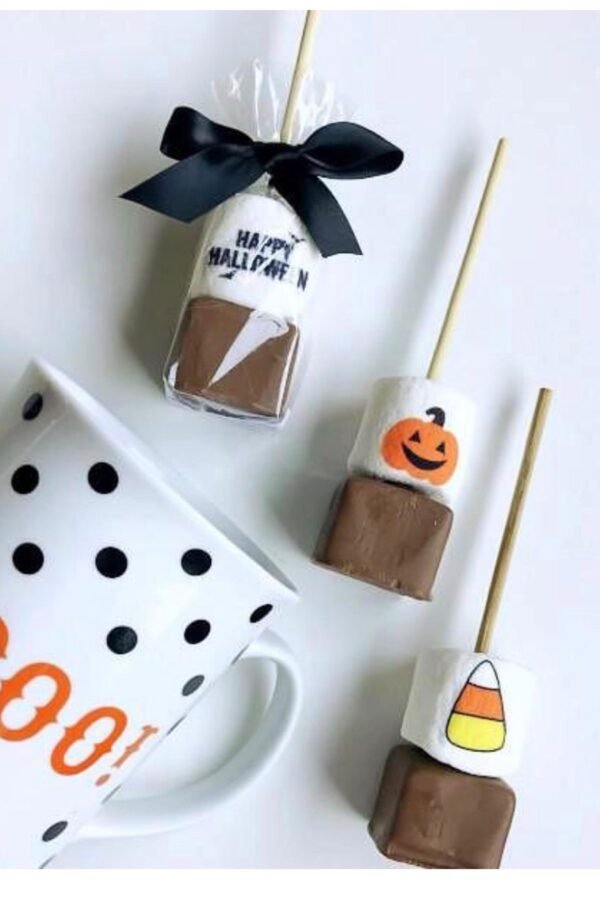 Halloween Gift. Hot Chocolate Stick. Treat. Coworker Employee Gift Mailer. Fall Gift Idea