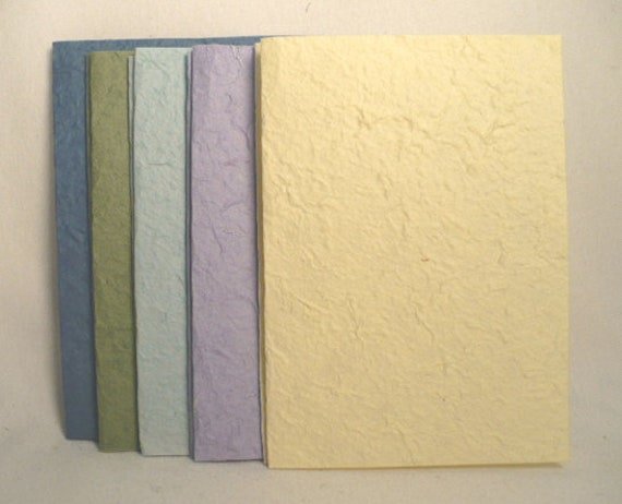 Handmade Natural Mulberry Card Papers, Making Handmade Art Paper Solid Color 8.5" X11', 8 Sheets