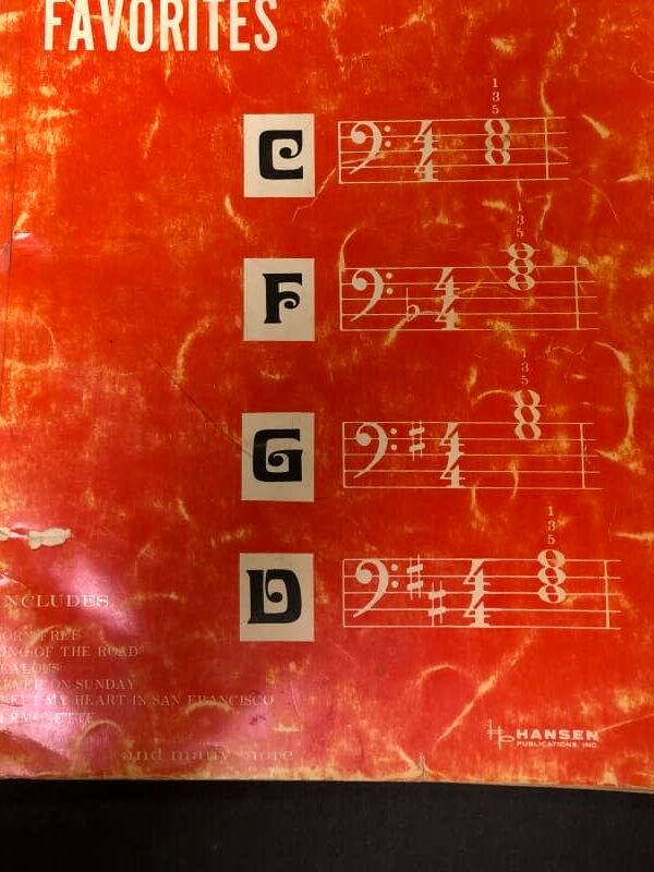 Hansen 4-Chord Favorites for all organs Lot 287