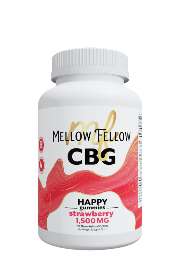 Happy CBG Gummies - 1500mg - Strawberry