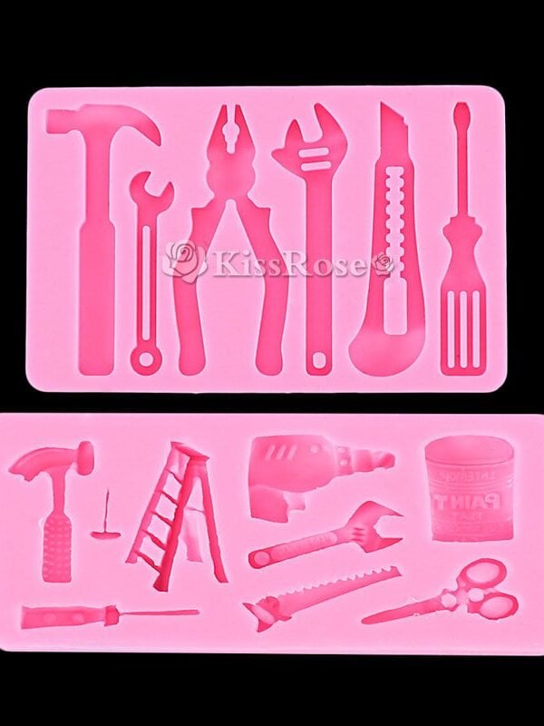 Hardware Tool Silicone Mold-Wrench/Screwdriver/Hammer Resin Mold-Creative Cake Decoration Mold-Hardware Tools Fondant Mold-Chocolate Mold
