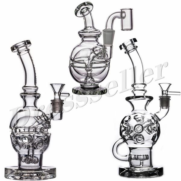 Heady Smoking Water Pipes Glass Bongs Recycler Hookah Bubbler Smoking Accessories Dab Rig Oil Burner