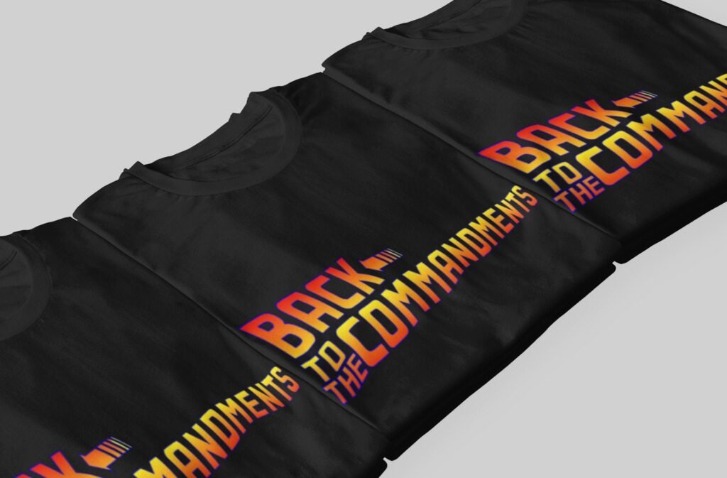 Hebrew Israelite Heavy Weight T-Shirt "Back To The Commandments" Judaica Apparel