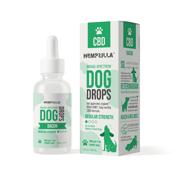 Hempzilla CBD Dog Drops Bacon Tincture