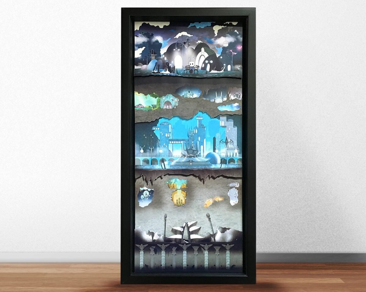 Hollow Knight - Hallownest Shadowbox Art