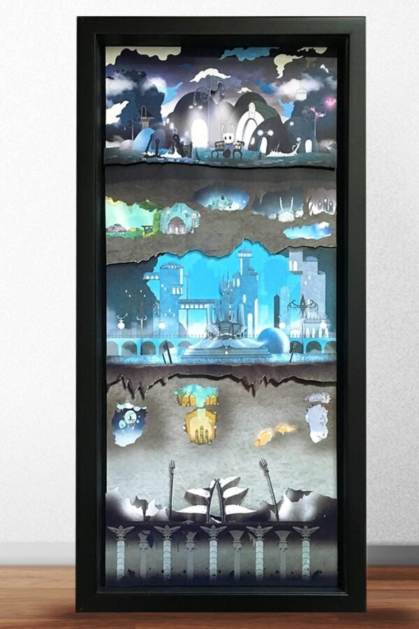 Hollow Knight - Hallownest Shadowbox Art