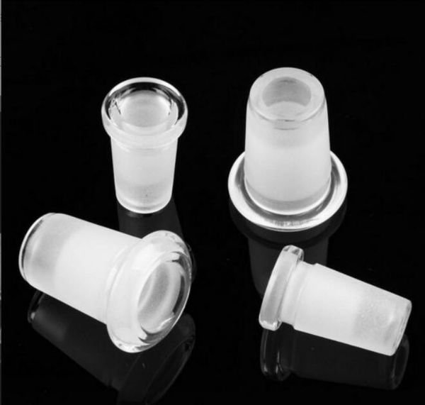 Hookahs Converter Glass Down Stem Pipe Accessories Adapter 18mm Male to 14mm Female Reducer Connector Ash Catcher Slit Diffuser for Bongs Water