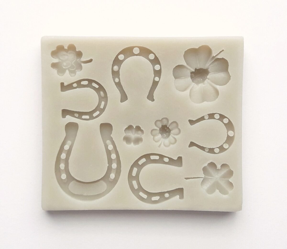 Horseshoe Variety Mold, Fondant Mold, Cake Decoration Chocolate Making, Lucky Theme, St Patricks Day Highly Detailed Silicone Mold