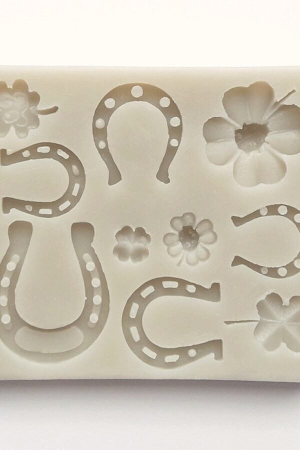 Horseshoe Variety Mold, Fondant Mold, Cake Decoration Chocolate Making, Lucky Theme, St Patricks Day Highly Detailed Silicone Mold