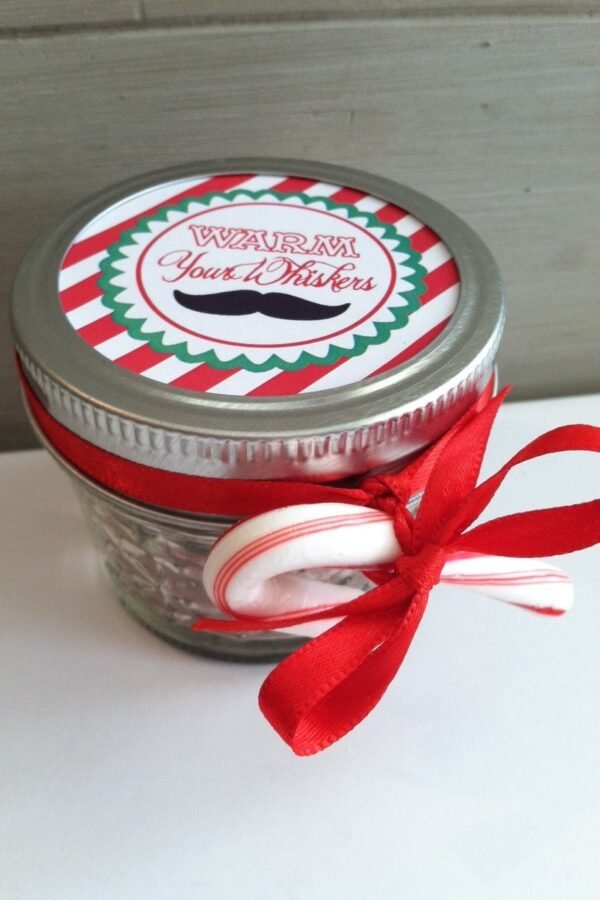 Hot Chocolate Mason Jar Christmas Party Favor - Teacher Appreciation Gifts Or Rustic Wedding Favors
